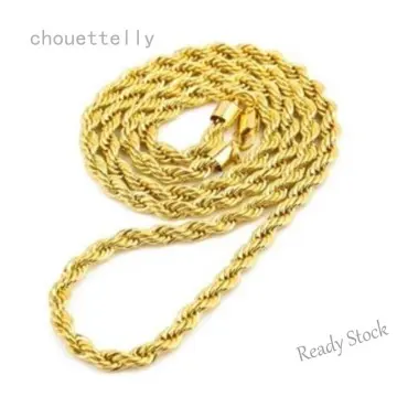 Gold rope clearance chain 24k