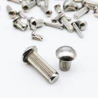 【CW】 10/50pcs M2.5 M4 M5 304 Round Knurled Shank Rivet Plugging GB827 Diameter 2 3 4 5mm