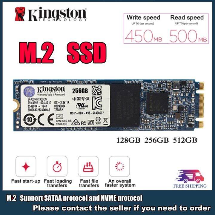 Ready Stock Kingston M.2 Nvme SSD 128GB 256GB 512GB 1TB Sata Protocol ...