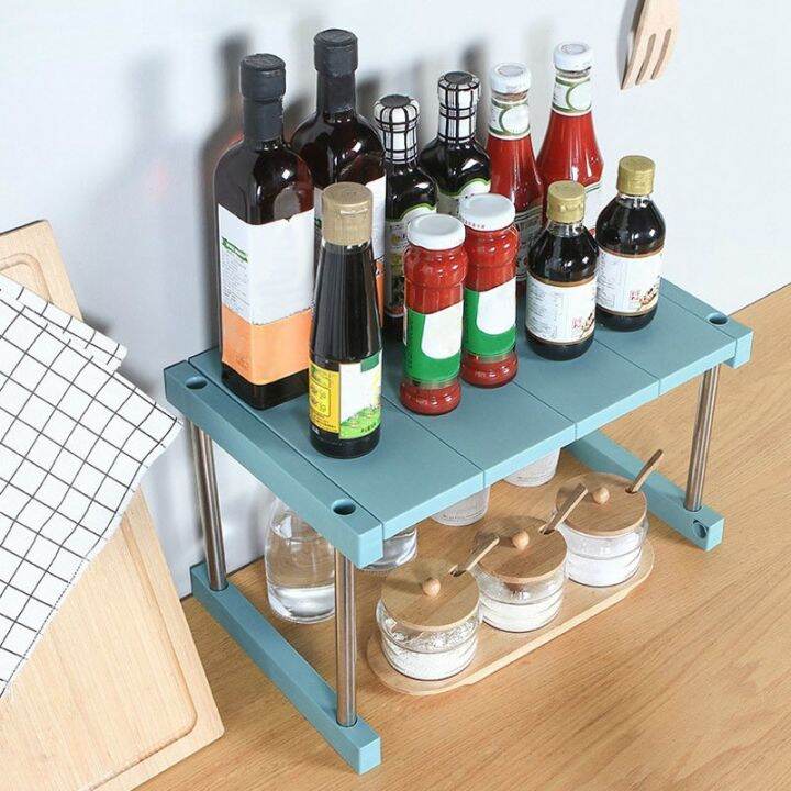 kitchen-cabinet-counter-shelf-organizer-expandable-stackable-spice-rack-for-dish-sauce