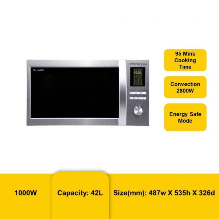 [FREE DELIVERY] SHARP MICROWAVE OVEN 42L CONVECTION TYPE R954AST Lazada
