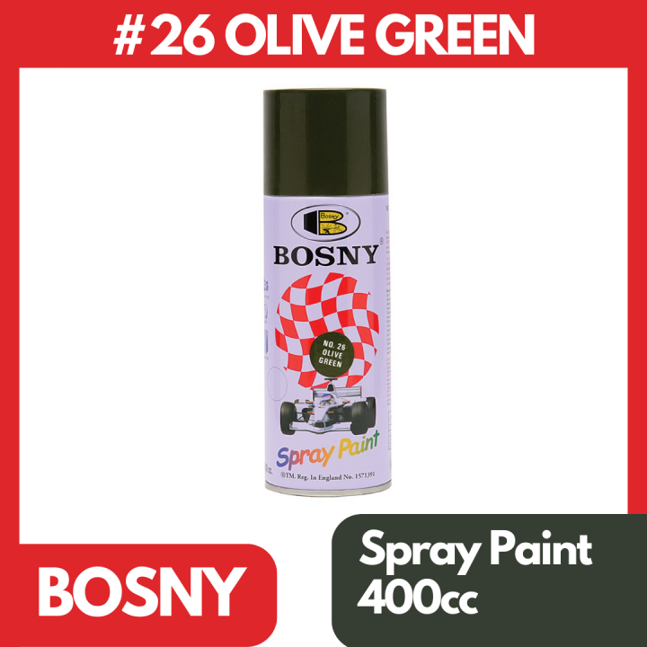 Bosny 26 Olive Green Original Acrylic Spray Paint 400cc Lazada Ph