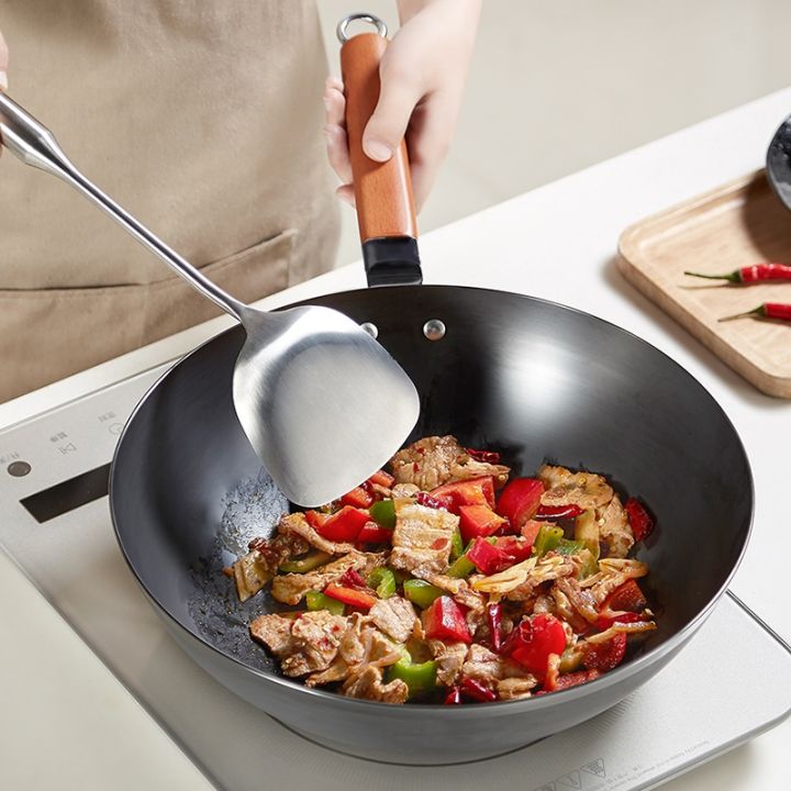 high-quality-iron-wok-traditional-handmade-iron-wok-pan-non-stick-pan-non-coating-induction-and-gas-cooker-cookware