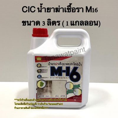 CIC ซีไอซี น้ำยาฆ่าเชื้อรา M16 ขนาด 3 ลิตร / 1 แกลลอน M-16 น้ำยาฆ่าเชื้อราCIC น้ำยาฆ่าเชื้อราซีไอซี น้ำยาฆ่าเชื้อราM16 น้ำยาCIC น้ำยาซีไอซี Disinfectant