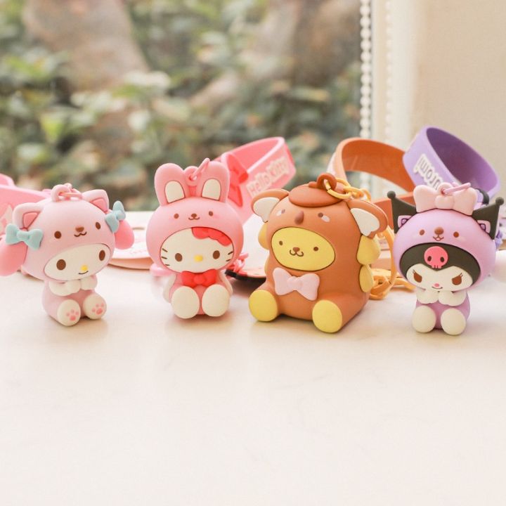 sanrio-yb2-พวงกุญแจ-pvc-จี้ตุ๊กตาการ์ตูน-melody-kitty-kuromi-by2