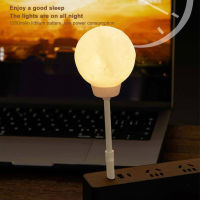 USB Moon Night Lamp Remote Control Timing Luminous LED Night Light 3 Levels Adjustable Brightness Bedside Warm Light Night Lamp