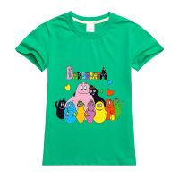 Barbapapa Lesure เสื้อเด็กหญิงเด็กชายเด็กพิมพ์ลาย,เสื้อแขนสั้นผ้าฝ้าย100% เสื้อยืดเด็กหญิงเด็กชาย0000