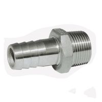 BSPT 1/2 "DN15ชายอุปกรณ์ท่อ X 10มิลลิเมตรเข็มท่อหางเชื่อมต่อสแตนเลส SS304กระทู้ H Ousetail