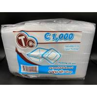 กล่องใส่อาหารพลาสติก TC-1000 TCL-1000 ml กล่องใส่ิอาหาร กล่องข้าวอุ่นไมโครเวฟ กล่องข้าวพลาสติก กล่องใสฝาแยก กล่องใสพลาสติกฝาแยก  พลาสติก box plas