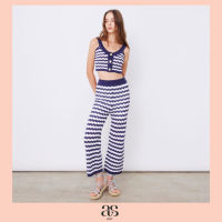 [asv ss23] Shay Seaway Wavy Knitted Pants กางเกงผู้หญิง ทรงตรง ผ้านิตทอลายคลื่น แต่งเอวยางยืด