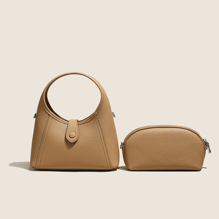 กระเป๋าหนังแท้สำหรับผู้หญิง2023ใหม่ชั้นแรกหนังวัวกระเป๋าสตางค์ขนาดเล็ก-togo-สำหรับผู้หญิงกระเป๋าใส่สะพายไหล่แฟชั่นได้กับทุกชุด