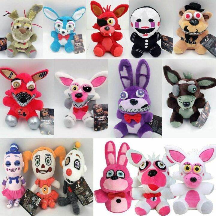 2022ใหม่20ซม-fnaf-ห้าคืนที่ของเล่นกำมะหยี่ของ-freddy-ตุ๊กตาหมีของขวัญน่ารักเจ้าเล่ห์