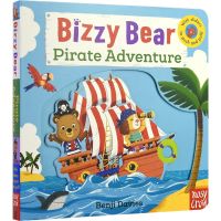 Bizzy bear is busy pirate adventure childrens interactive English paperboard mechanism Book English original imported picture book