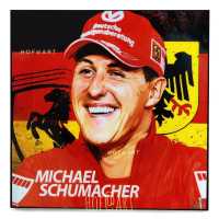 Michael Schumacher มิชาเอล ชูมัคเกอร์ นักแข่งรถ F1 Formula 1 รูปภาพ​ติด​ผนัง​ pop art พร้อมกรอบและที่แขวน แต่งบ้าน ของขวัญ กรอบรูป