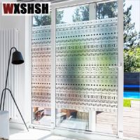 90cmx100cm Custom Size Electrostatic Glass Film PVC Bohemia Style Dampproof Window Sticker For Bathroom Bedroom Kitchen Balcony Window Sticker and Fil