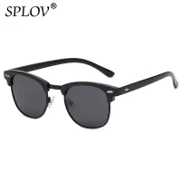 【LZ】☍❖✤  Classic Semi Rimless Polarized Sunglasses Men Women Fashion Half Frame Sun Glasses Brand Designer Retro Oculos De Sol UV400