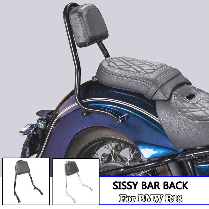 Allotmark Motorcycle Sissy Bar Back Passenger Rear Rack Backrest For Bmw R18 R 18 2020 2021 2022