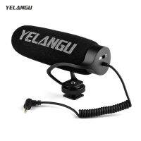 YELANGU MIC08 On-camera Condenser Microphone Video Mic with Intergrated Shock Mount 3.5mm TRRS for Camera Smartphone Vlog Video