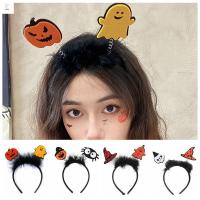 กิ๊บติดผมฮาโลวี น ฮาโลวีน halloween accessories ที่คาดผมฮาโลวีน YOCKY การ์ตูนลายการ์ตูน ที่คาดผมขนนกฮาโลวีน Pumkin แมงมุมสไปเดอร์ ตลกๆ โกสต์ผี สำหรับผู้หญิง