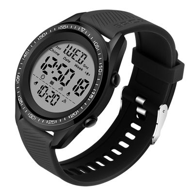（A Decent035）SportDigitalClockAuto DateArmySquare Wristwatches Men WatchSANDA Brand