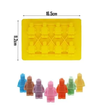 Lego Robot Building Blocks Silicone Chocolate Ice Cube Tray Mold - China Silicone  Ice Cube Tray and Ice Cube Tray Mold price