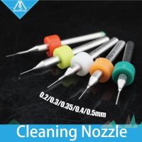 【CW】 shipping 10pcs Nozzle Cleaning 0.5/0.4/0.3/0.35/0.2mm for MK7 or MK8 Printer Makerbot ender 3 Reprap