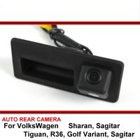 สำหรับ VolksWagen Sharan Sagitar Tiguan R36 Golf Variant Sagitar Trunk Handle HD CCD ที่จอดรถย้อนกลับด้านหลังกล้อง