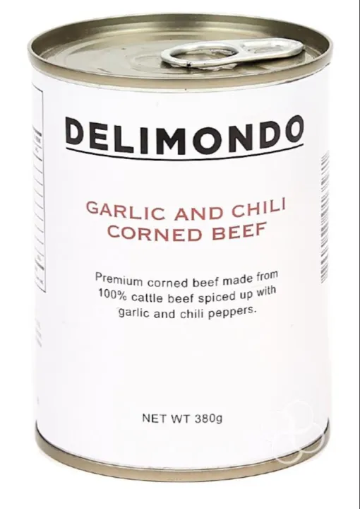 Delimondo Garlic & Chili Corned Beef 380g Lazada PH