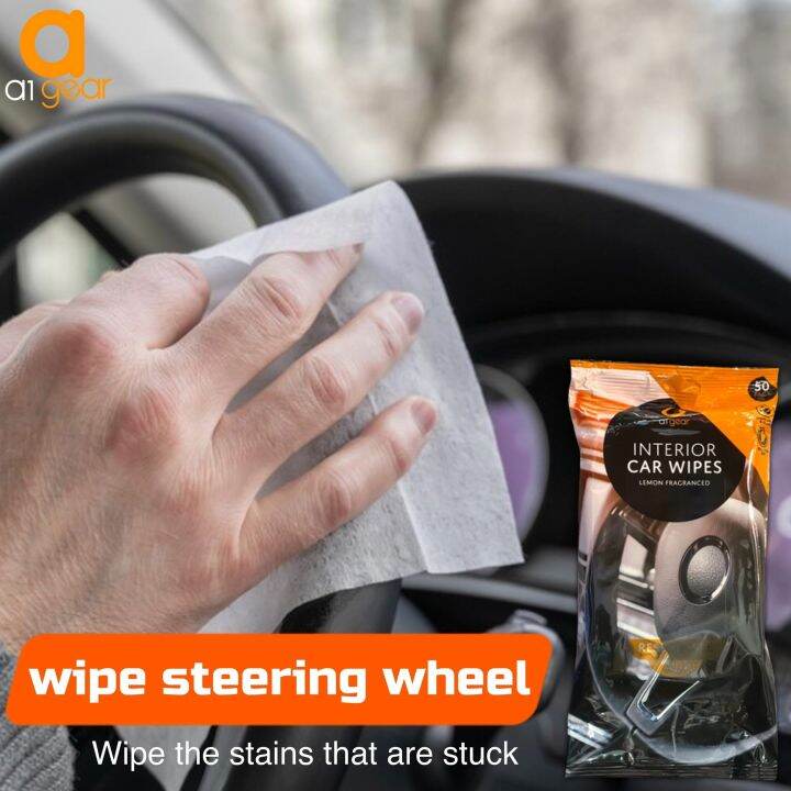 ทิชชู่เปียก-50-แผ่น-cleaning-wipes-ผ้าเช็ดรถ-ผ้าเช็ดทำความสะอาดเบาะหนัง-ผ้าเช็ดเบาะในรถยนต์-ผ้าเช็ดหนัง-ผ้าเช็ดโซฟา