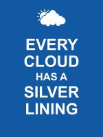 หนังสืออังกฤษใหม่ KEEP CALM: EVERY CLOUD HAS A SILVER LINING