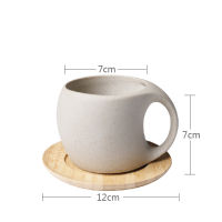 Creative Retro Ceramic Mug Stoneware Coffee Cup Milk Cup Home Japanese TeaCup Office Drinking Mug breakfast cup