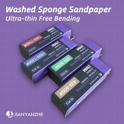 Hobby Model Craft Tool Ultra thin sponge sandpaper Soft sandpaper 2mm Thickness Washable 10pcs/box For Plastic Assembling models