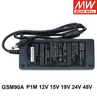 Mean Well P1M 90W AC เป็น DC 12V 15V 19V 24V 48V สีเขียวที่เชื่อถือได้ทางการแพทย์ Switching Power Supply Meanwell ADAPTER