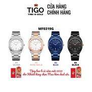 Đồng Hồ Nam MINI FOCUS MF0319G .01 Dây Thép Bạc Viền Bạc Thép Không Gỉ Cao