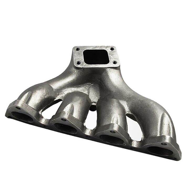 Silver Silver Hamsit Turbo Manifold Exhaust Header T3 Top Mount For 88
