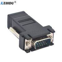 Kebidu การต่อ VGA สายต่อไฟตัวผู้กับ Cat5 Lan RJ45 Cat5e ไปยังอะแดปเตอร์ตัวเมียอีเธอร์เน็ต VGA สำหรับเดสก์ท็อปพีซีคอมพิวเตอร์