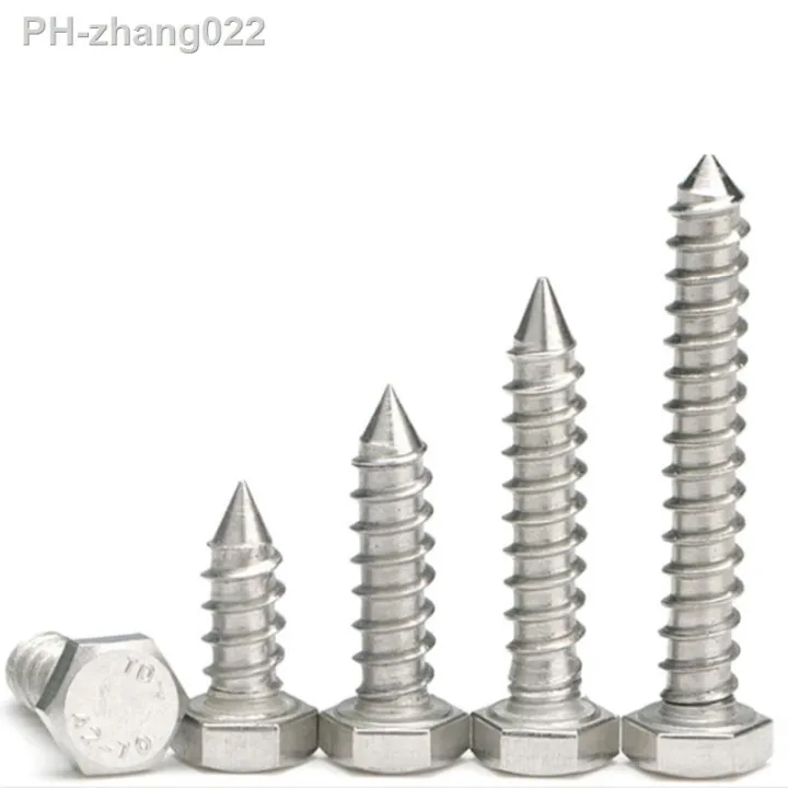 m6-6mm-304-a2-stainless-steel-coach-screws-hex-head-lag-bolts-wood-screws-bolts-self-tapping-screws