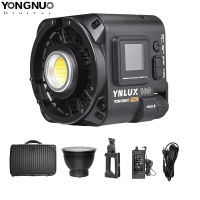 YONGNUO YNLUX100 Pro แฟลชวิดีโอ LED ขนาดกะทัดรัด120วัตต์ไฟลบเงาสำหรับถ่ายภาพ3200K-6500K ปรับความสว่างได้ปรับแสงได้4องศาโค้งรูปโบเวนส์เมาท์พร้อมที่จับแผ่นสะท้อนมาตรฐานอะแดปเตอร์เคสพกพาไฟสำหรับกลางแจ้งการถ่ายภาพบุคคลสตรีมสด