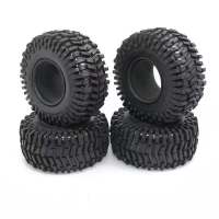 4PCS 125MM 2.2Inch Tires Tyre for 1/10 RC Crawler Car Axial SCX10 90046 RR10 Wraith TRX4 -6