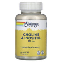 Solaray, Choline &amp; Inositol, 250 mg, 100 VegCaps(No.3213)