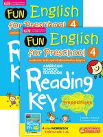 Fun English for Preschool 4 : แบบฝึกอ่านภาษาอังกฤษสำหรับเด็กก่อนวัยเรียน-วัยอนุบาล 4 + Workbook (หนังสือพูดได้ ไม่แถมปากกา)