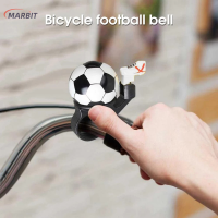 MARBIT 1PC ฟุตบอลขี่จักรยานระฆังแหวนมินิความปลอดภัย Handlebar อุปกรณ์จักรยาน