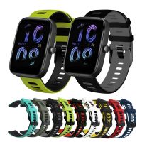 ertgga Double Color Strap For Amazfit Bip 3 Pro S U Lite Smart Watch Band Sports Silicone Belt For Xiaomi Huami Amazfit GTS 4 2 3 Mini