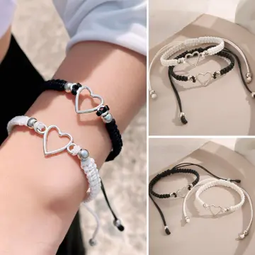 2pcs Couple Bracelets His And Hers Lover Wrap Bracelet Handmade