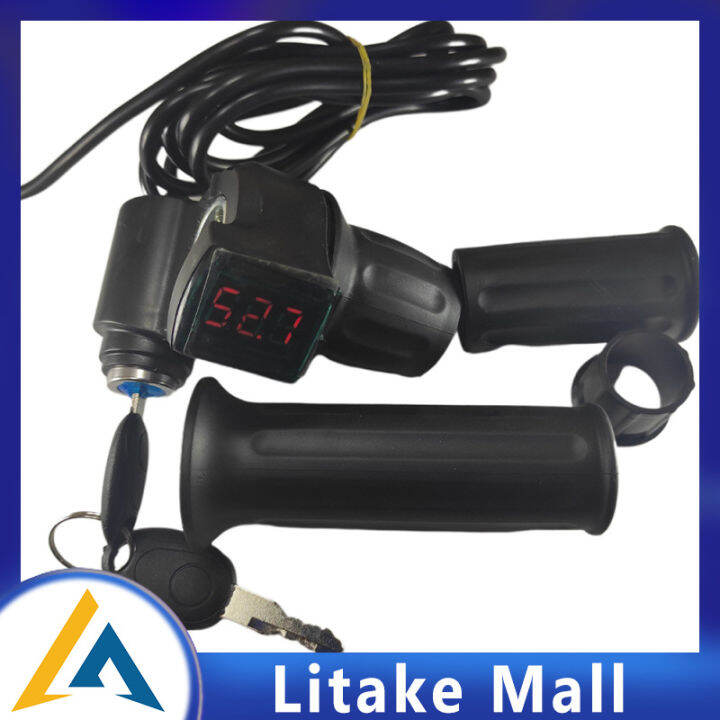 12v84v Electric Bicycle Speed Control Throttle Handle With Digital