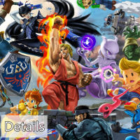 Newest Super Smash Bros Ultimate Update Art Video Game Poster Cartoon Pictures Artwork Canvas Paintings Wall Art for Home Decor