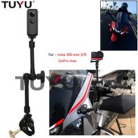 Supporto A Macchina Fotografica A Bici Del Motociclo Manubrio Specchio Bracket1/4 Del Basel Metallo Per Gopro Insta 360 ONE X R Action Telecessorio