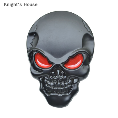 Knights House กะโหลกศีรษะหัวกะโหลก3D Metal Car Body Sticker Auto ด้านหลังตราสัญลักษณ์ decal