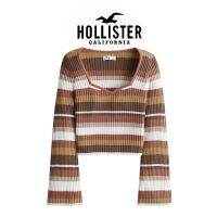 Hollister เสื้อกันหนาวแขนชุดแต่งงานผู้หญิง,เสื้อกันหนาวเข้ารูปพอดีลดอายุ Cewek Seksi ใหม่ฤดูใบไม้ร่วง