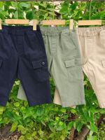 Daily single original Uniqlo summer thin childrens boys pure cotton stretch cropped pants breeches six-point pants shorts